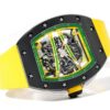 sy_no_021EC48390FEEF7EA86E872B3E3CCF1D_4 RICHARD MILLE Manual Mechanical Movement RICHARD MILLE Hollow Dial Ceramic Case Carbon Fiber Strap