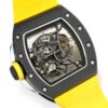 sy_no_021EC48390FEEF7EA86E872B3E3CCF1D_6 RICHARD MILLE Manual Mechanical Movement RICHARD MILLE Hollow Dial Ceramic Case Carbon Fiber Strap