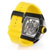 sy_no_021EC48390FEEF7EA86E872B3E3CCF1D_8 RICHARD MILLE Manual Mechanical Movement RICHARD MILLE Hollow Dial Ceramic Case Carbon Fiber Strap