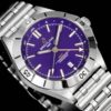 BREITLING Breitling Mechanical Timing Series Automatic Mechanical Movement 200m Waterproof Fashion Popular Men's Watch Swiss Watch 40mm Purple Dial Stainless Steel Case Stainless Steel Strap