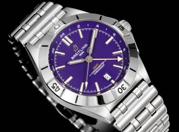 BREITLING Breitling Mechanical Timing Series Automatic Mechanical Movement 200m Waterproof Fashion Popular Men's Watch Swiss Watch 40mm Purple Dial Stainless Steel Case Stainless Steel Strap