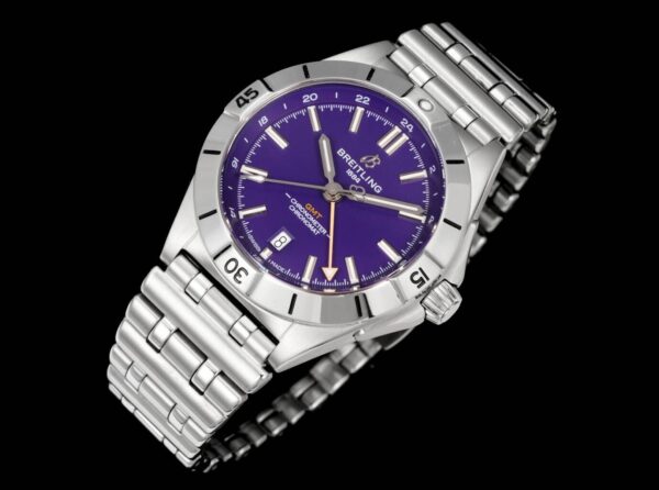 BREITLING Breitling Mechanical Timing Series Automatic Mechanical Movement 200m Waterproof Fashion Popular Men's Watch Swiss Watch 40mm Purple Dial Stainless Steel Case Stainless Steel Strap