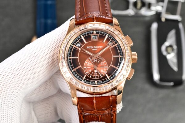 Patek Philippe Complex Function Timepiece Series Automatic Mechanical Movement 30 Meter Waterproof Men's Watch