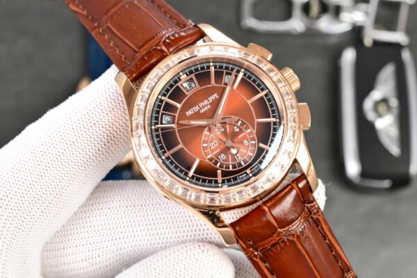 Patek Philippe Complex Function Timepiece Series Automatic Mechanical Movement 30 Meter Waterproof Men's Watch