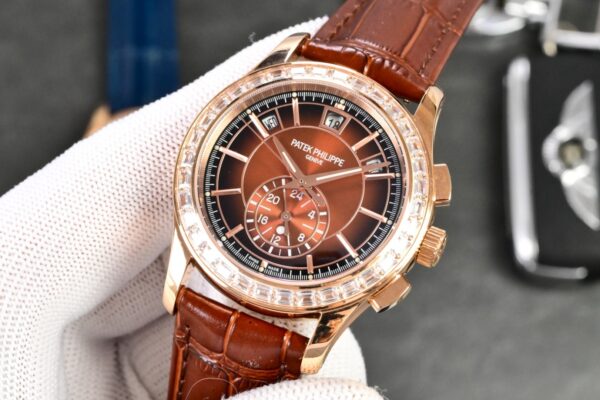 Patek Philippe Complex Function Timepiece Series Automatic Mechanical Movement 30 Meter Waterproof Men's Watch