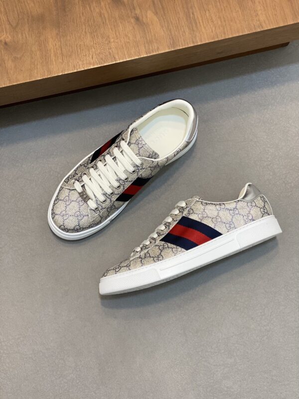 sy_no_02F3AE58E76C3EF09C8017DB42AD51E3_4 Gucci Beige GG Monogram Web Low-Top Sneaker