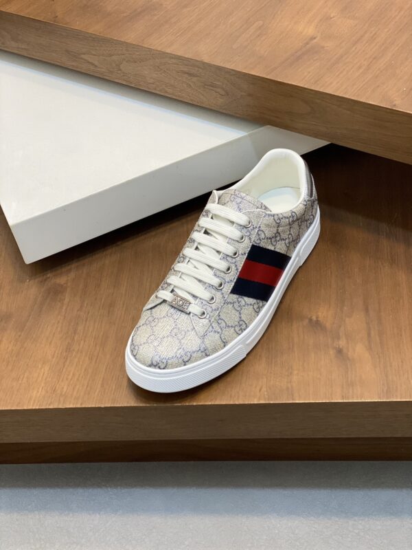 sy_no_02F3AE58E76C3EF09C8017DB42AD51E3_5 Gucci Beige GG Monogram Web Low-Top Sneaker