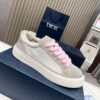 sy_no_0387E9F71AE4C705EF15F5B2DDB212F4_3 Dior Grey Suede Silver Oblique Jacquard Pink-Lace Low-Top Sneaker