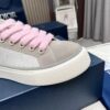 sy_no_0387E9F71AE4C705EF15F5B2DDB212F4_6 Dior Grey Suede Silver Oblique Jacquard Pink-Lace Low-Top Sneaker