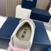 sy_no_0387E9F71AE4C705EF15F5B2DDB212F4_8 Dior Grey Suede Silver Oblique Jacquard Pink-Lace Low-Top Sneaker