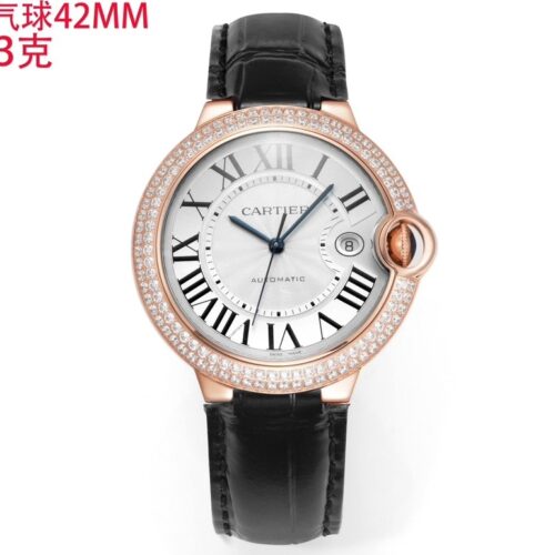 sy_no_03C1AEC27A9CC1B519B4E4E7883A9A02_0 Cartier Ballon Bleu leather strap couple mechanical watch men's and women's watches