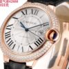 Cartier Ballon Bleu leather strap couple mechanical watch men's and women's watches
