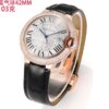 Cartier Ballon Bleu leather strap couple mechanical watch men's and women's watches