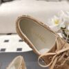 Chanel Brown Suede Low-Top Shoe with Cap-Toe & CC Chain Detail