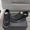 sy_no_04BADAF1334E37663532CBFFE5BFB4F0_3 Chanel Black Leather Low-Top Sneaker with Patent Cap-Toe
