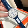 sy_no_05EC8BF084DB2695FFBEC794315928FA_4 Jaeger LeCoultre Date Series Automatic Mechanical Movement with Diamond Inlaid Day and Night Display Women's Watch Swiss Watch 34mm White Dial Stainless Steel Case Crocodile Leather Strap