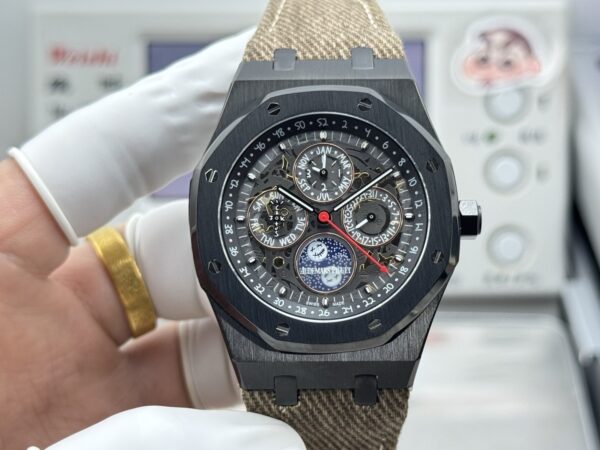 AUDEMARS PIGUET Audemars Piguet Royal Oak series automatic mechanical movement Travis Scott x perpetual calendar men's watch Swiss watch 41mm hollow dial
