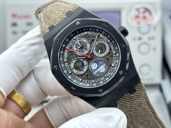 AUDEMARS PIGUET Audemars Piguet Royal Oak series automatic mechanical movement Travis Scott x perpetual calendar men's watch Swiss watch 41mm hollow dial