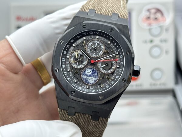 AUDEMARS PIGUET Audemars Piguet Royal Oak series automatic mechanical movement Travis Scott x perpetual calendar men's watch Swiss watch 41mm hollow dial