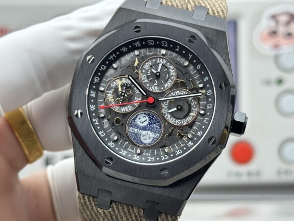 AUDEMARS PIGUET Audemars Piguet Royal Oak series automatic mechanical movement Travis Scott x perpetual calendar men's watch Swiss watch 41mm hollow dial