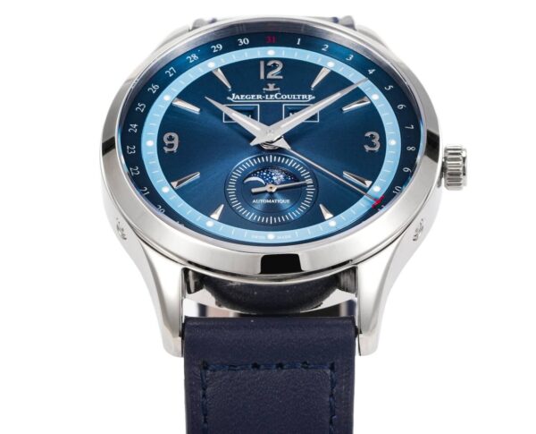 Jaeger LeCoultre Master Series MASTER Automatic Mechanical Movement Waterproof Date Display/Moon Phase Display Men's Watch Swiss Watch 40mm Blue Dial Stainless Steel Case
