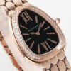BVLGARI SERPENTI series watches with quartz movement and black dial for women