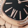 BVLGARI SERPENTI series watches with quartz movement and black dial for women