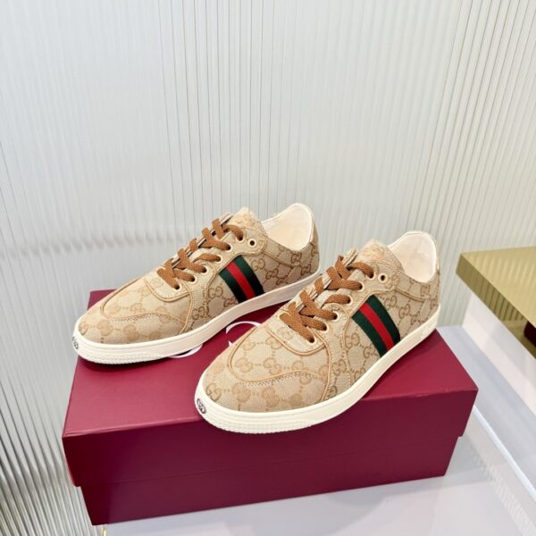 sy_no_086FC08A1A5F93AA74EEA9C0072F37FD_8 Gucci GG Supreme Canvas Sneaker with Web Stripe