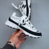 sy_no_0958598B684D7CD1E215E40C8890385B_3 Chanel White-Black Mixed-Material Low-Top Sneaker with Suede and CC Logo
