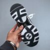sy_no_0958598B684D7CD1E215E40C8890385B_7 Chanel White-Black Mixed-Material Low-Top Sneaker with Suede and CC Logo