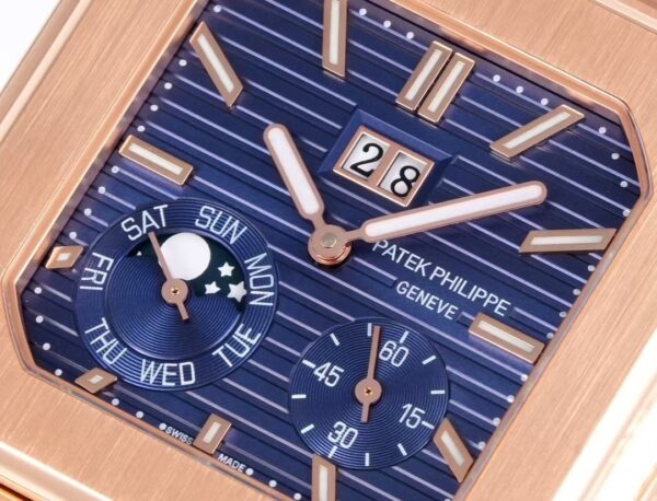 Patek Philippe Cubitus Rose Gold and Blue Dial 45mm Mechanical Watch 5822/1AR