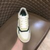 Dior Cream-White Green Leather Low-Top Sneaker