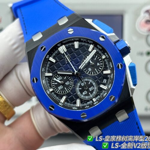 AUDEMARS PIGUET Audemars Piguet Royal Oak Offshore Series Automatic Mechanical Movement Timing Flyback Men's Watch Swiss Watch Blue Dial Ceramic Case!