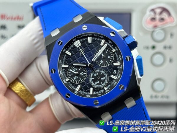 sy_no_0A6415B25B4160FD416299AEEECFBD03_0 AUDEMARS PIGUET Audemars Piguet Royal Oak Offshore Series Automatic Mechanical Movement Timing Flyback Men's Watch Swiss Watch Blue Dial Ceramic Case!