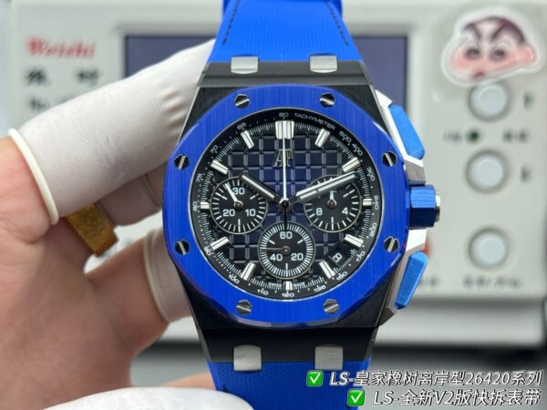 sy_no_0A6415B25B4160FD416299AEEECFBD03_1 AUDEMARS PIGUET Audemars Piguet Royal Oak Offshore Series Automatic Mechanical Movement Timing Flyback Men's Watch Swiss Watch Blue Dial Ceramic Case!