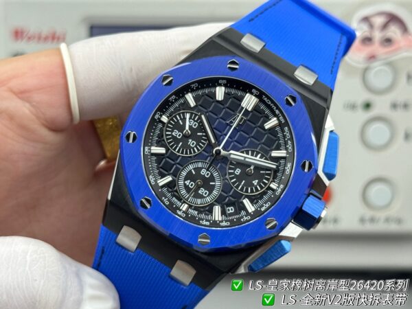 sy_no_0A6415B25B4160FD416299AEEECFBD03_2 AUDEMARS PIGUET Audemars Piguet Royal Oak Offshore Series Automatic Mechanical Movement Timing Flyback Men's Watch Swiss Watch Blue Dial Ceramic Case!