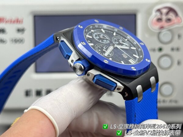 sy_no_0A6415B25B4160FD416299AEEECFBD03_6 AUDEMARS PIGUET Audemars Piguet Royal Oak Offshore Series Automatic Mechanical Movement Timing Flyback Men's Watch Swiss Watch Blue Dial Ceramic Case!