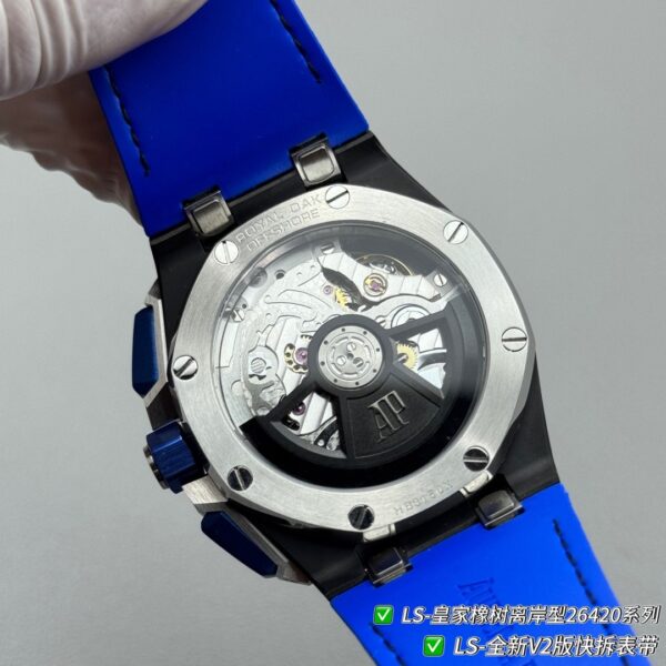sy_no_0A6415B25B4160FD416299AEEECFBD03_7 AUDEMARS PIGUET Audemars Piguet Royal Oak Offshore Series Automatic Mechanical Movement Timing Flyback Men's Watch Swiss Watch Blue Dial Ceramic Case!