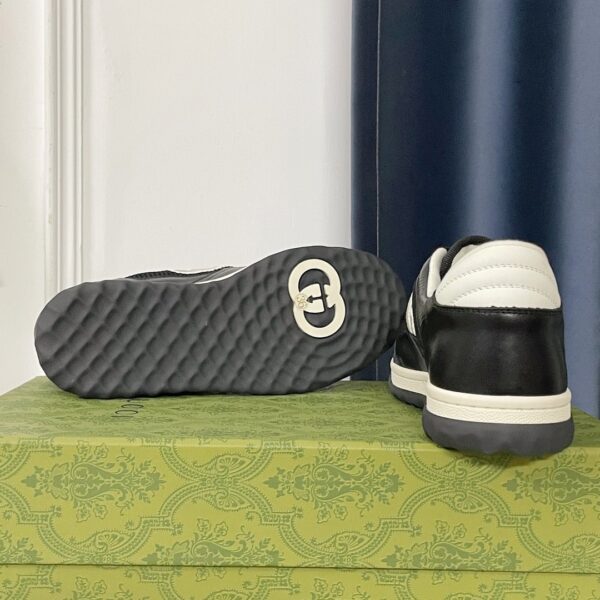 Gucci MAC8 Interlocking G Sneaker in Black & White