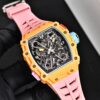 sy_no_0C6CBCF01282553BF1FAFC1E7B873938_2 RICHARD MILLE Men's Series Automatic Mechanical Movement RICHARD MILLE Hollow Dial Rubber Strap