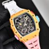 sy_no_0C6CBCF01282553BF1FAFC1E7B873938_3 RICHARD MILLE Men's Series Automatic Mechanical Movement RICHARD MILLE Hollow Dial Rubber Strap
