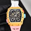 sy_no_0C6CBCF01282553BF1FAFC1E7B873938_4 RICHARD MILLE Men's Series Automatic Mechanical Movement RICHARD MILLE Hollow Dial Rubber Strap