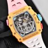 sy_no_0C6CBCF01282553BF1FAFC1E7B873938_6 RICHARD MILLE Men's Series Automatic Mechanical Movement RICHARD MILLE Hollow Dial Rubber Strap