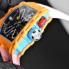sy_no_0C6CBCF01282553BF1FAFC1E7B873938_7 RICHARD MILLE Men's Series Automatic Mechanical Movement RICHARD MILLE Hollow Dial Rubber Strap