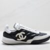 sy_no_0C950A3BD7017281AD1B51390064F5FC_0 Chanel Black and White Quilted Leather Low-Top Sneaker with Suede Cap-Toe and CC Logo