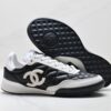 sy_no_0C950A3BD7017281AD1B51390064F5FC_4 Chanel Black and White Quilted Leather Low-Top Sneaker with Suede Cap-Toe and CC Logo