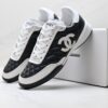 sy_no_0C950A3BD7017281AD1B51390064F5FC_7 Chanel Black and White Quilted Leather Low-Top Sneaker with Suede Cap-Toe and CC Logo