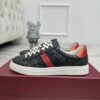 sy_no_0C9A8011865BB58C6BA204F5BC79F309_2 Gucci Screener GG Supreme Canvas Sneaker in Black & Grey with Blue/Red Web Stripe