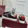 sy_no_0C9A8011865BB58C6BA204F5BC79F309_3 Gucci Screener GG Supreme Canvas Sneaker in Black & Grey with Blue/Red Web Stripe