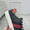 sy_no_0C9A8011865BB58C6BA204F5BC79F309_7 Gucci Screener GG Supreme Canvas Sneaker in Black & Grey with Blue/Red Web Stripe